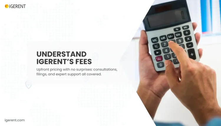 What are iGERENT's fees?