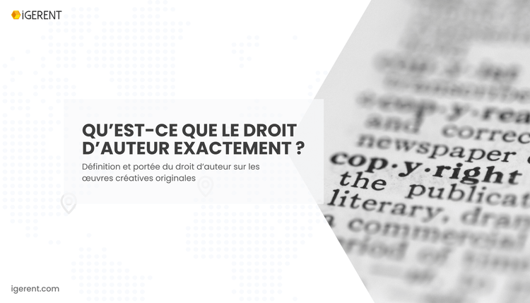 Qu'est-de que le driot d'auteur ?